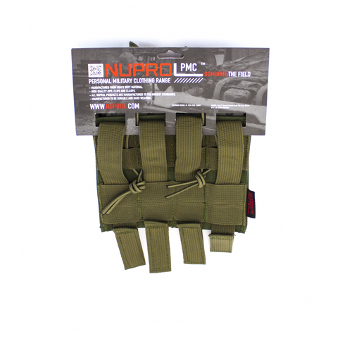 NUPROL PMC M4 DOUBLE OPEN MAG POUCH - GREEN