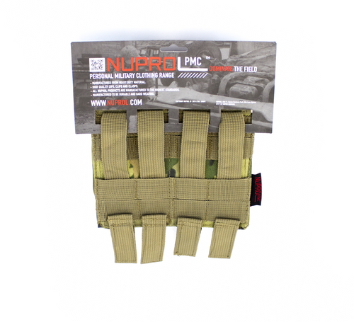 NUPROL PMC M4 DOUBLE FLAP LID MAG POUCH - NP CAMO