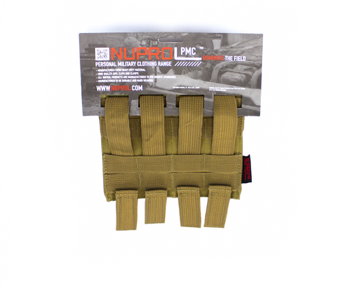 NUPROL PMC M4 DOUBLE FLAP LID MAG POUCH - TAN