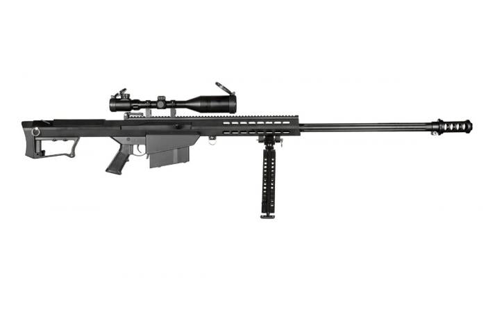 SNOW WOLF BARRET M107 + 3-9X50 (SPRING) - BLACK