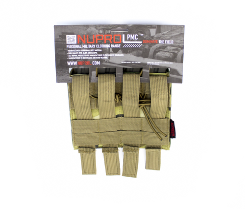 NUPROL PMC M4 DOUBLE OPEN MAG POUCH - NP CAMO