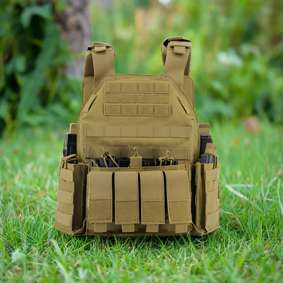 NP PMC TACTICAL MILITARY VEST - TAN