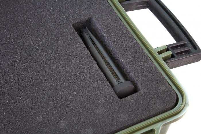 NP XL HARD CASE - GREEN with Pick &amp; Pluck foam