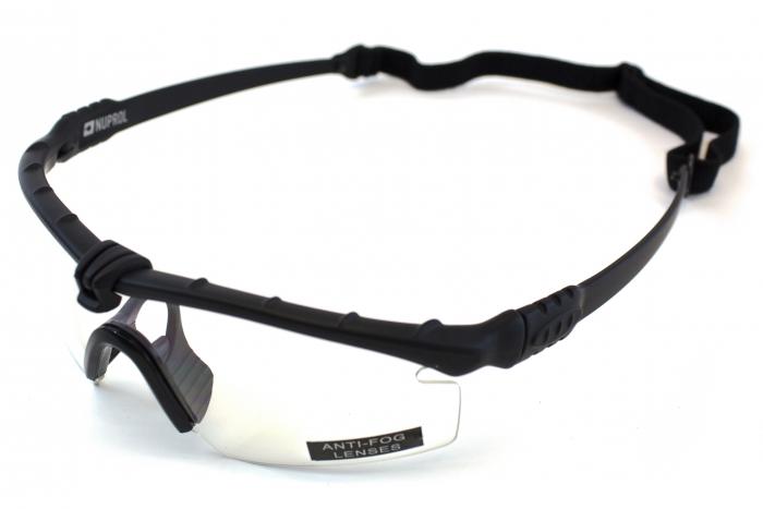 NUPROL BATTLE PRO'S - BLACK FRAME / CLEAR LENSE