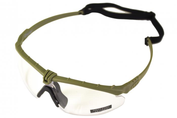 NUPROL BATTLE PRO'S - GREEN FRAME / CLEAR LENSE