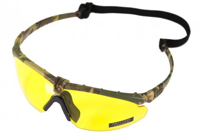 NUPROL BATTLE PRO'S - CAMO FRAME / YELLOW LENSE W/INSERT