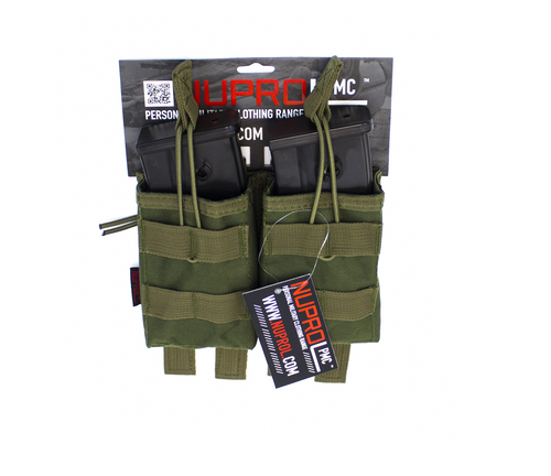 NUPROL PMC G36 DOUBLE OPEN MAG POUCH - GREEN