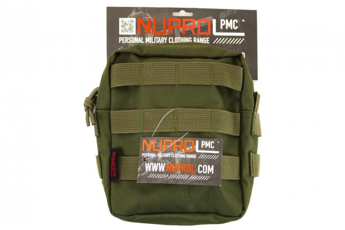 NUPROL PMC MEDIUM ZIPPED UTIL POUCH - GREEN