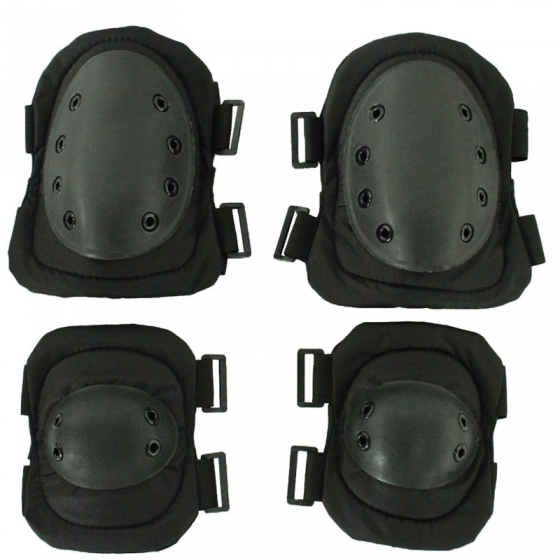 PMC ELBOW/KNEE PAD SET BLACK